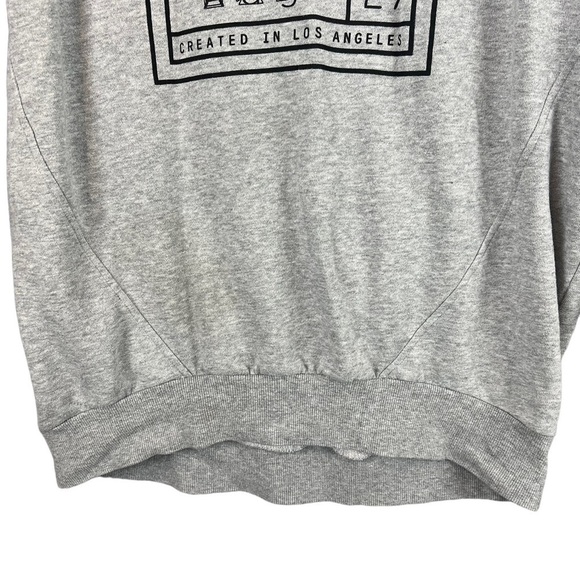 BCBGeneration Grey Oversized Pullover L’Assemble French Sweatshirt Size Small - Picture 5 of 7